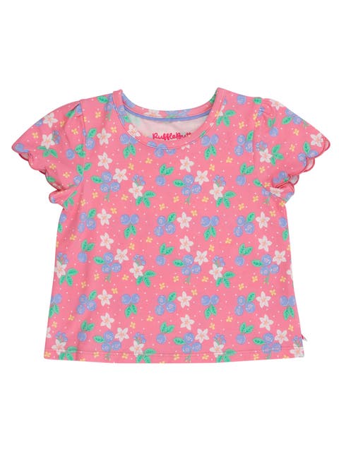 Girls Short Sleeve Scallop Tee