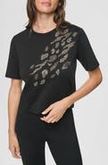 DKNY Animal Heat Set Stud Cotton T-Shirt