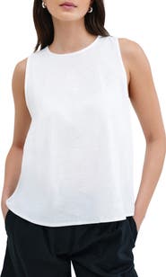 Marcella Mckinley Sleeveless Linen & Cotton Top