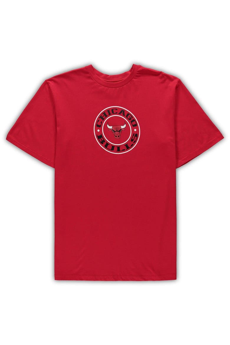 Men's Concepts Sport Red/Black Chicago Bulls Big & Tall T-Shirt & Shorts Sleep Set, Alternate, color, Red