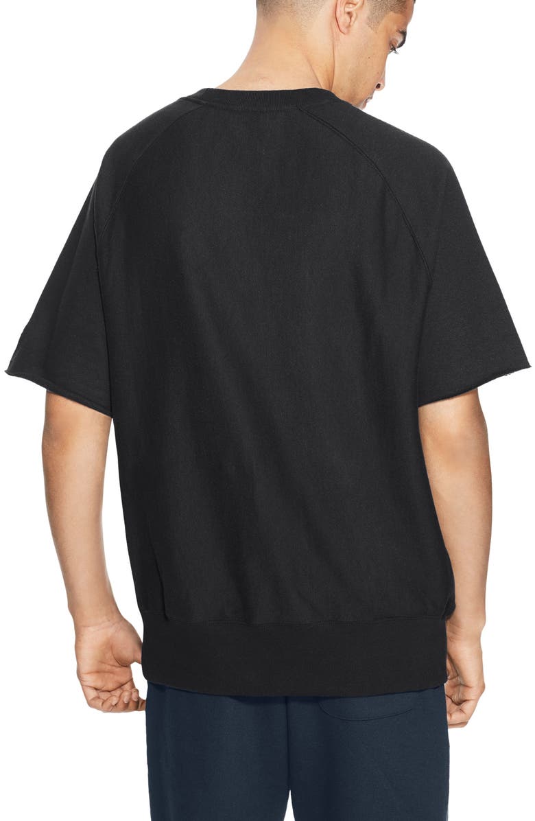 Champion Reverse Weave<sup>®</sup> Short Sleeve Sweatshirt, Alternate, color, 