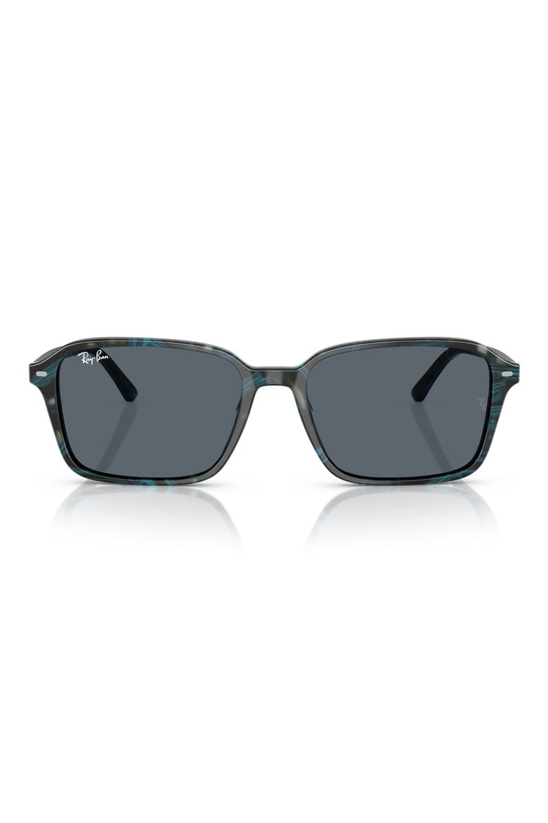 56mm Square Sunglasses, Main, color, BLUE