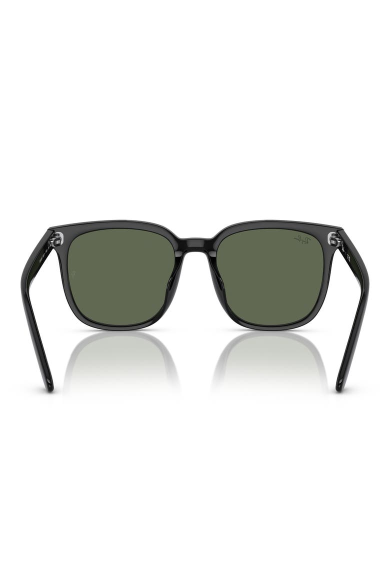 55mm Square Sunglasses, Alternate, color, BLACK