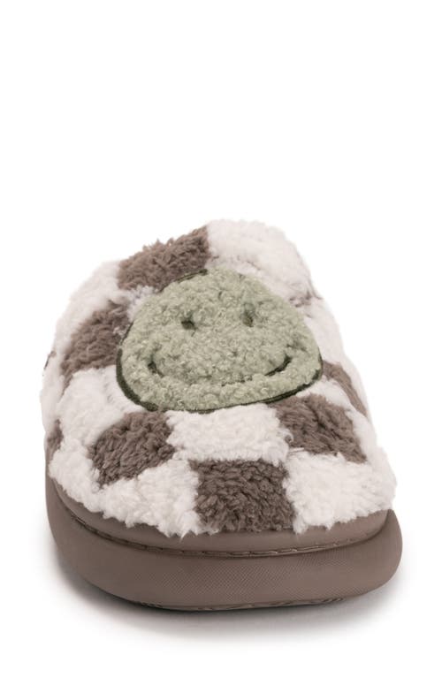 Muk Luks Joss Faux Shearling Lined Slipper In Brown