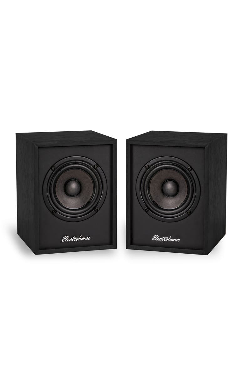 Electrohome Huntley Powered Bluetooth Bookshelf Speakers, Main, color, Black