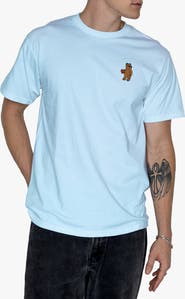 RIOT SOCIETY Riot Bear Embroidered Cotton T-Shirt