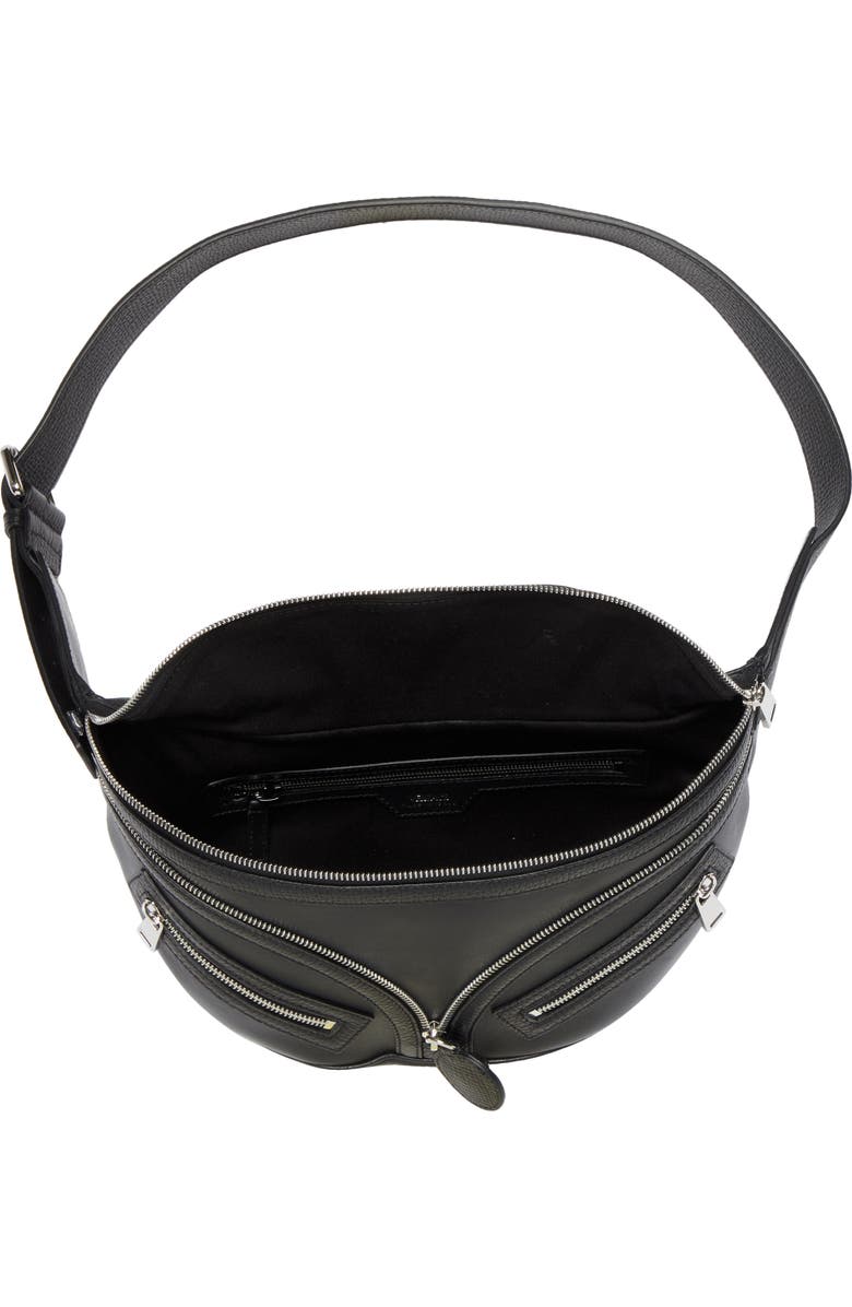 Versace Moto Leather Belt Bag, Alternate, color,