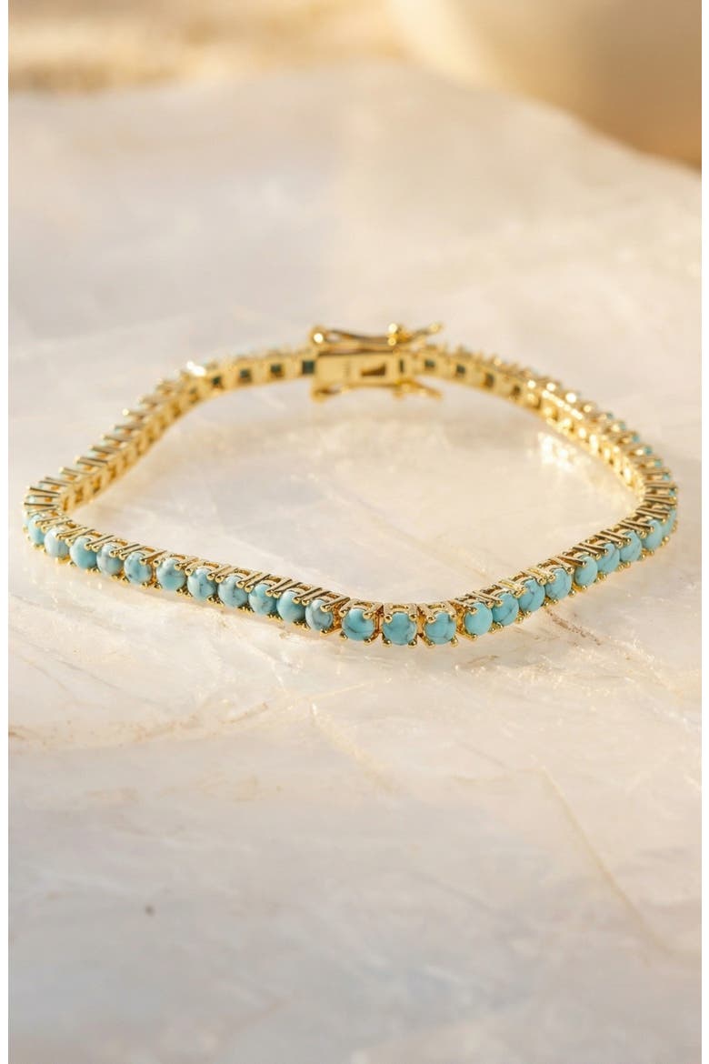 Turquoise Tennis Bracelet, Alternate, color, Turquoise/Aqua