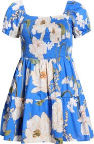 SUGARLIPS Roswell Floral Smocked Minidress