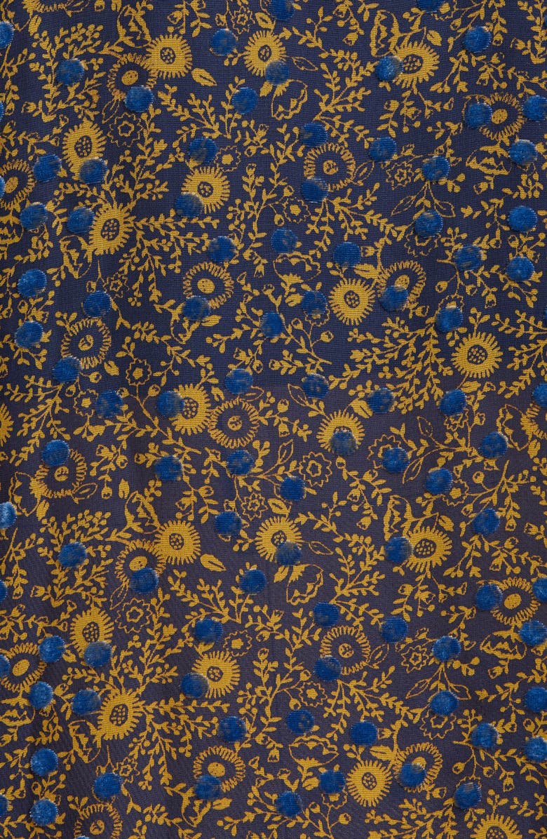 See by Chloé Floral Print Silk Devoré Top, Alternate, color, 