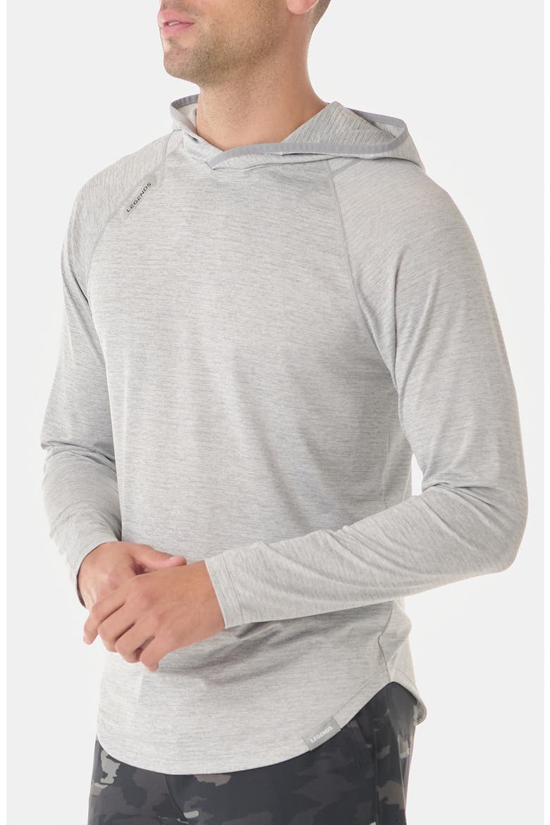 Enzo Performance Hoodie, Alternate, color, HEATHER GRAY