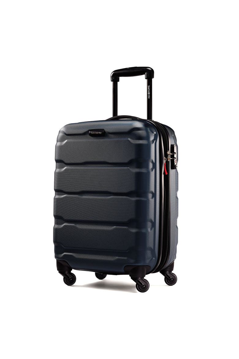 Omni PC Hardside Expandable 20" Carry On Spinner Luggage, Main, color, Navy