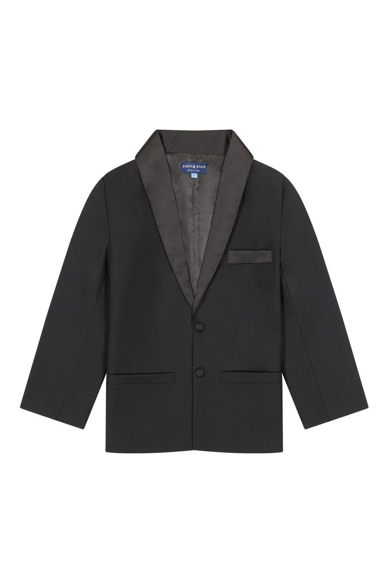 Kids' Four-Piece Tuxedo Set, Alternate, color, BLACK