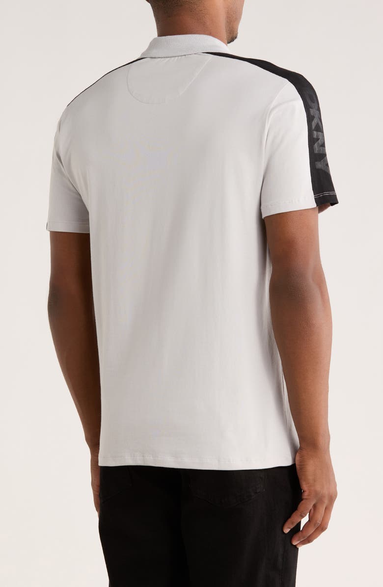 DKNY SPORTSWEAR Zach Stretch Cotton Quarter Zip Polo, Alternate, color, Grey Cloud