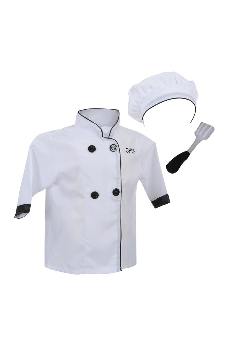 Kaplan Early Learning Company Chef Costume - Dramatic Play Dress-Up Garment, Alternate, color, White