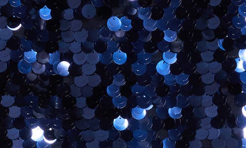 Ichi Sparkle Sequin Maxi Skirt In Maritime Blue