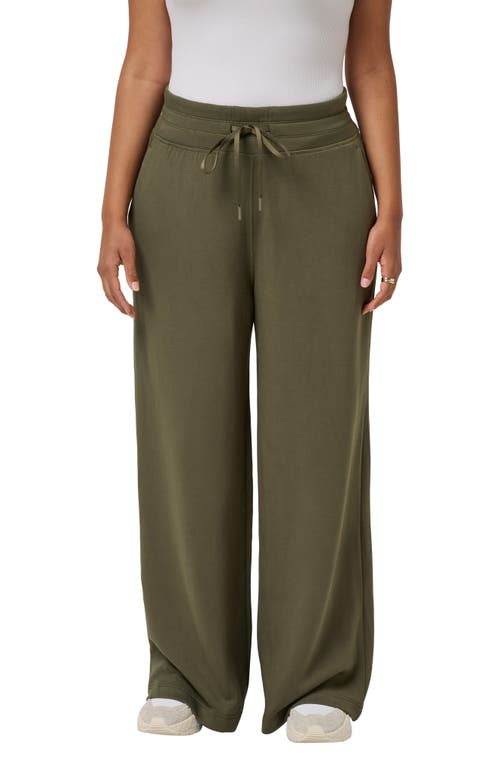 Travismathew Skyloft Soft Wide Leg Pants In Green