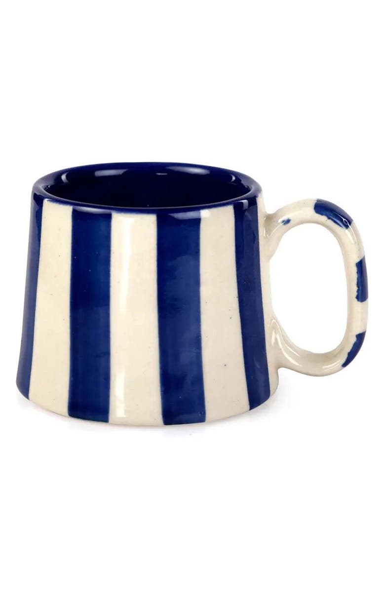 Casa Amarosa Stripe Mug, Main, color, Dark Blue