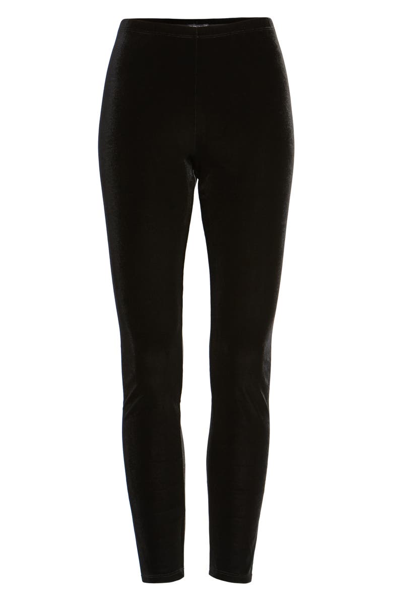 Eileen Fisher STRETCHY VELVET ANKLE LEGGING, Main, color,
