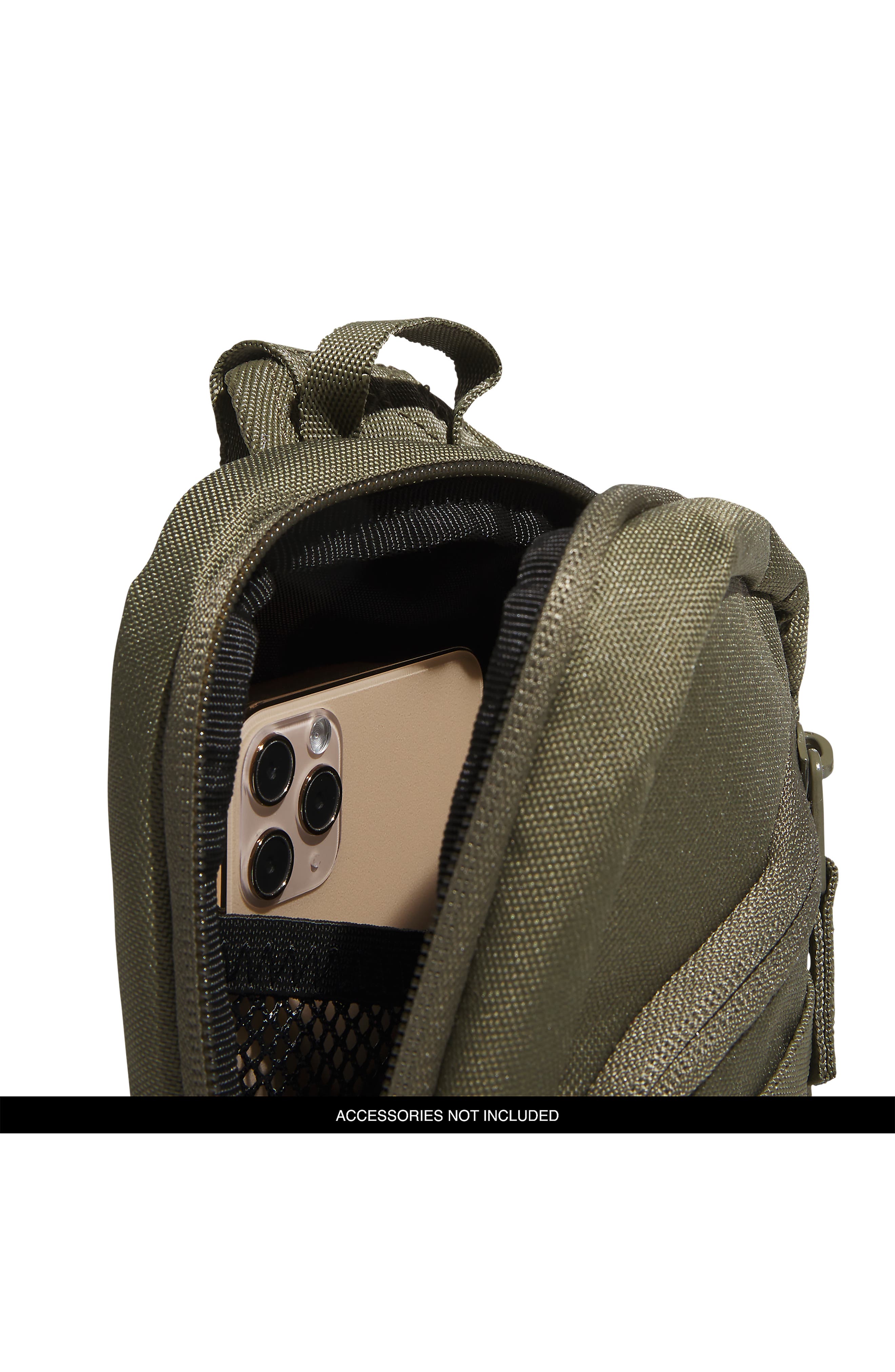 adidas Prime Mini Sling Crossbody Bag, Alternate, color, Olive Strata Green