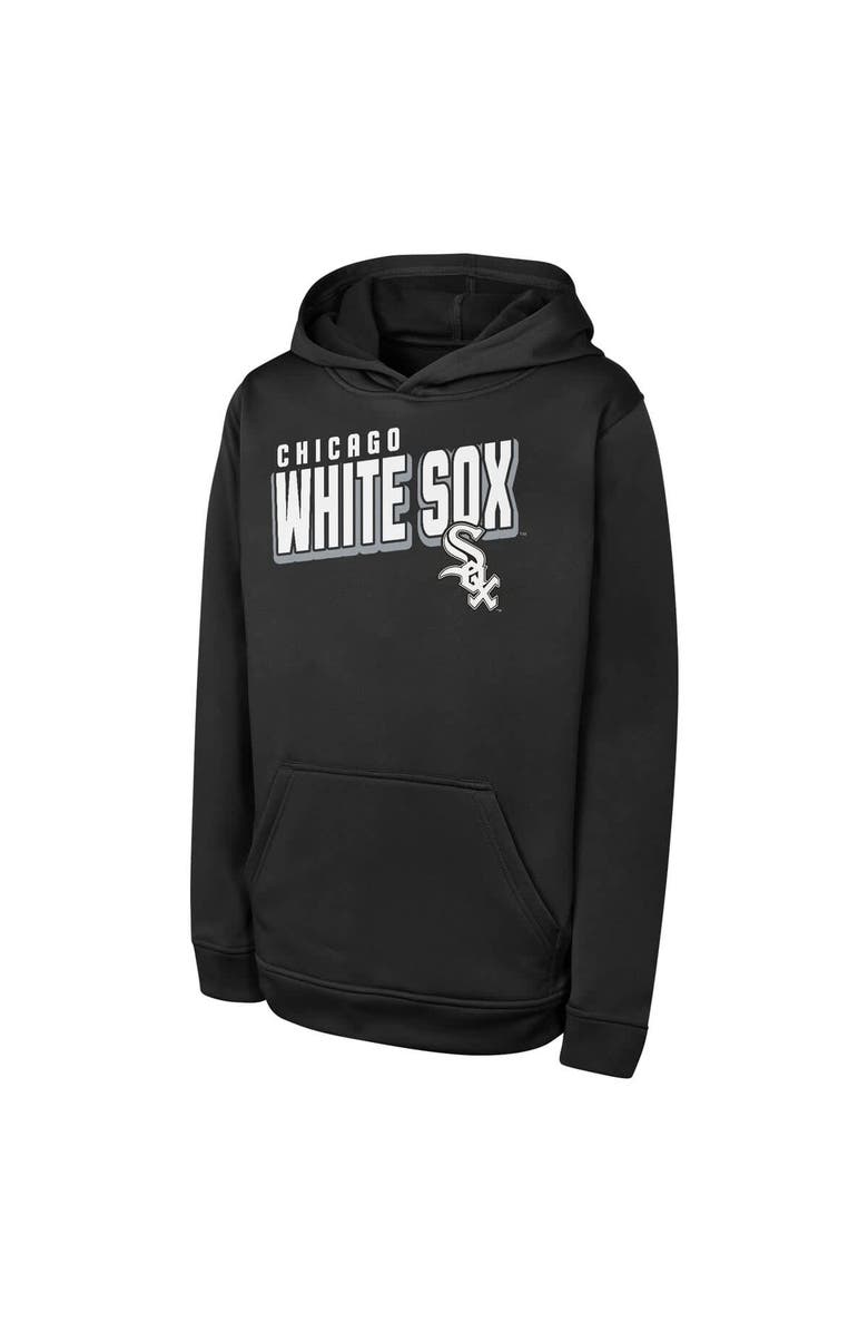Outerstuff Youth Black Chicago White Sox Cyber Punk Pullover Hoodie, Main, color, Black