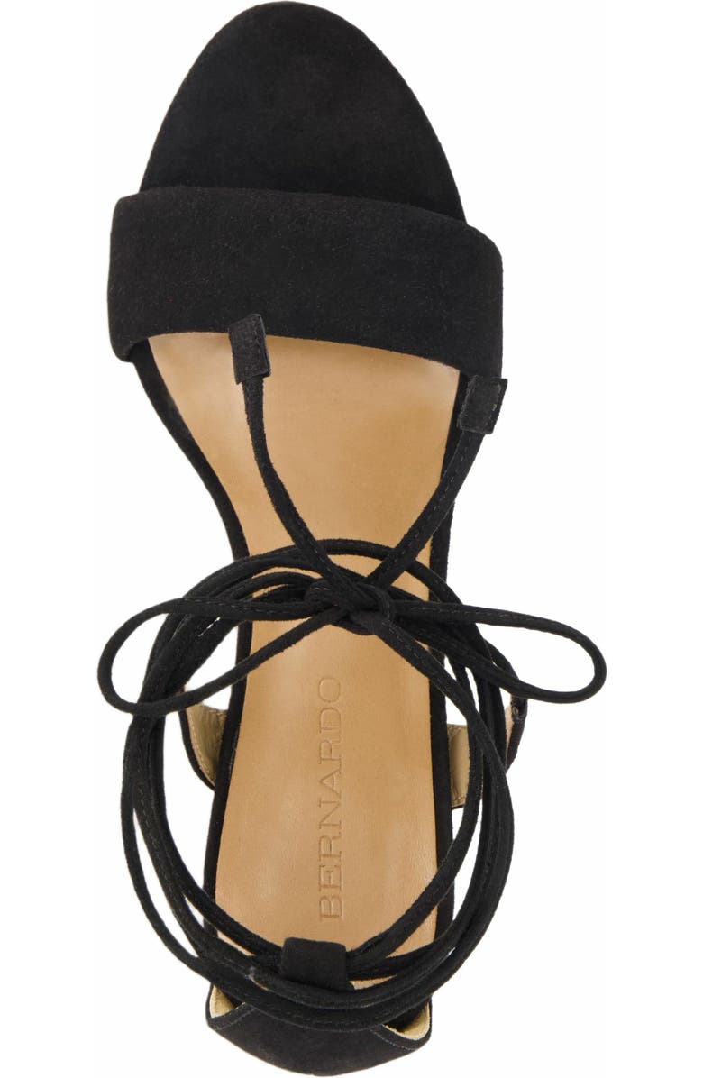 Bernardo Footwear Ieda Ankle Tie Heeled Sandal, Alternate, color,