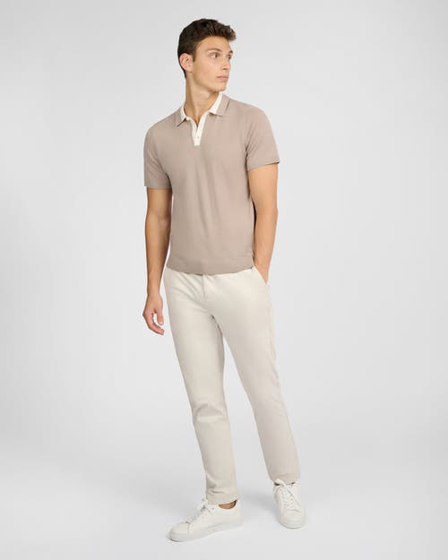 Onia Extra Fine Merino Wool Polo In Brown