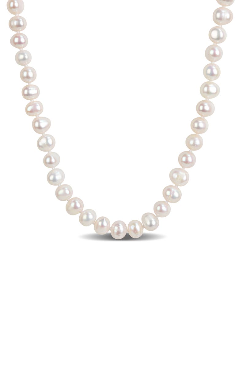 DELMAR 7-8mm Cultured Freshwater Pearl Necklace, Main, color, White