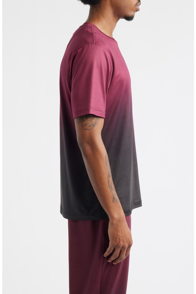 Tempo Tech T-Shirt, Alternate, color, FADE MERLOT
