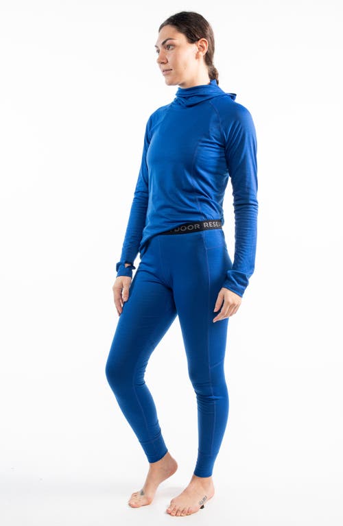Shop Outdoor Research Alpine Merino Wool & Recycled Polyester Leggings In Topaz