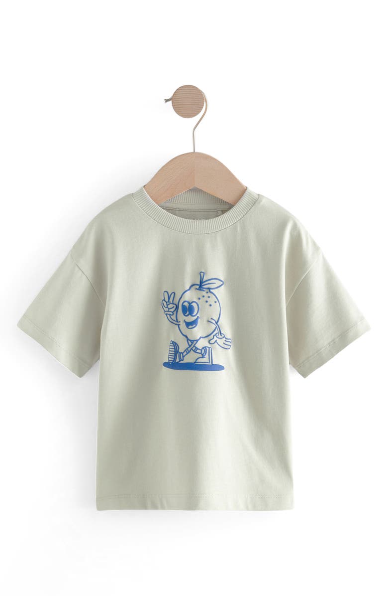 NEXT Kids' Lemon Cotton Graphic T-Shirt, Main, color, 