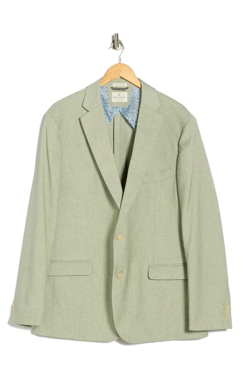 CONSTRUCT Lino Two-Button Sport Coat, Main, color, Green
