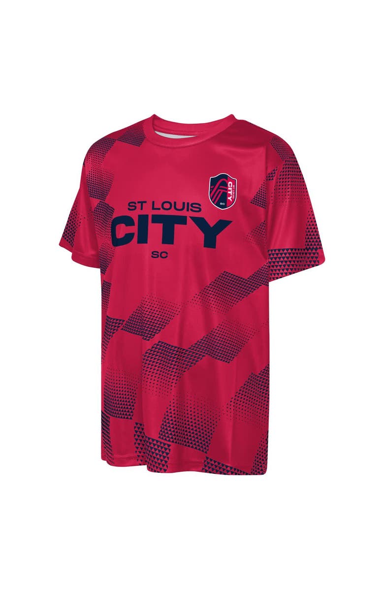 Outerstuff Youth Outerstuff  Red St. Louis CITY SC Sheer Thrill T-Shirt, Alternate, color, Red