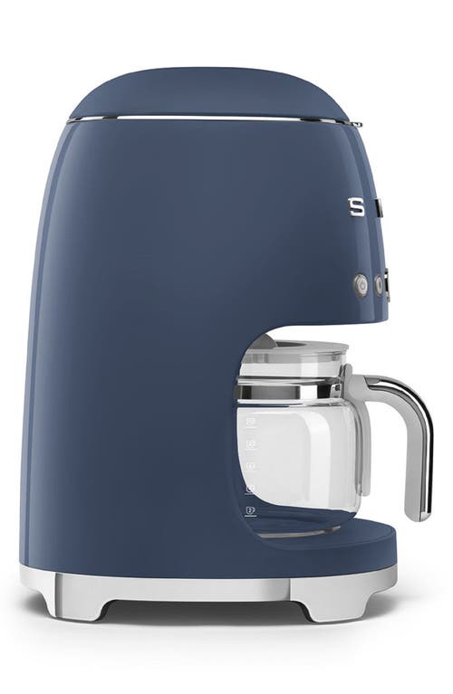 Smeg '50s Retro Style 10-cup Drip Coffeemaker In Navy