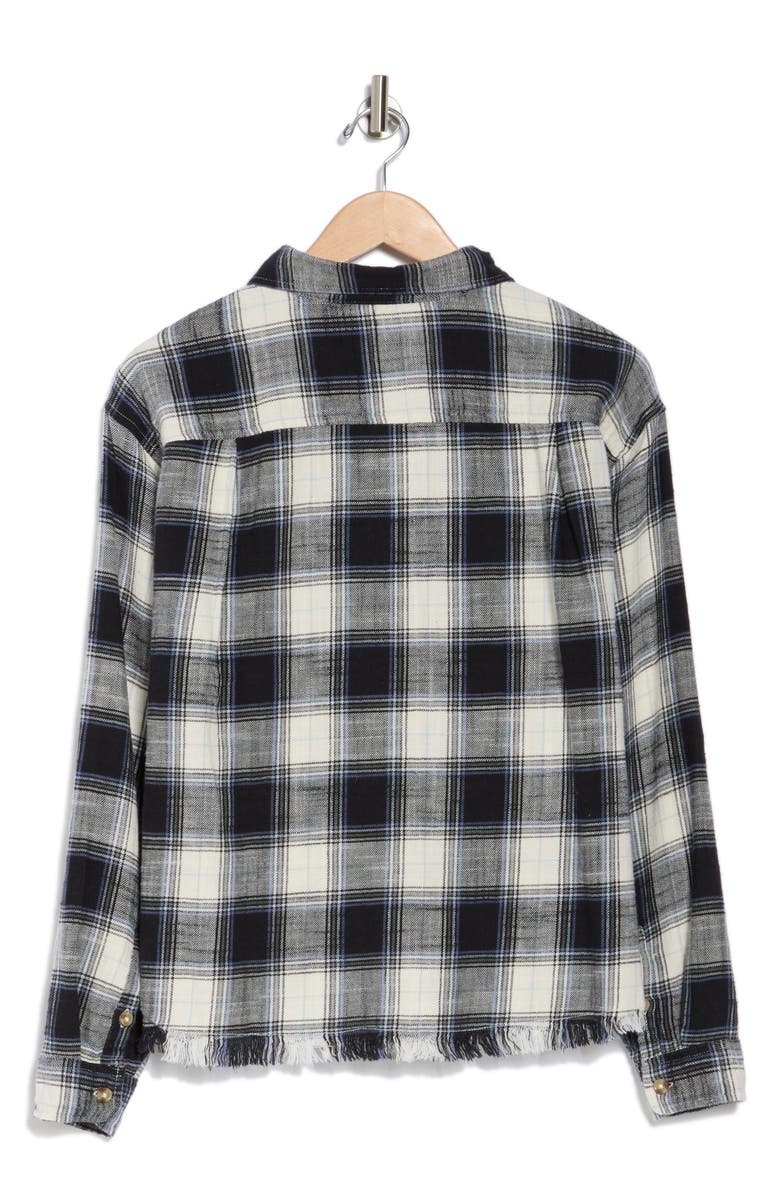 Lucky Brand Raw Edge Plaid Button-Up Shirt, Alternate, color,
