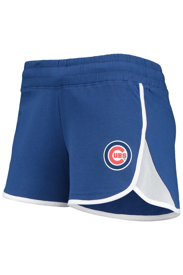 Women's New Era Royal Chicago Cubs Stretch French Terry Shorts, Alternate, color, Royal