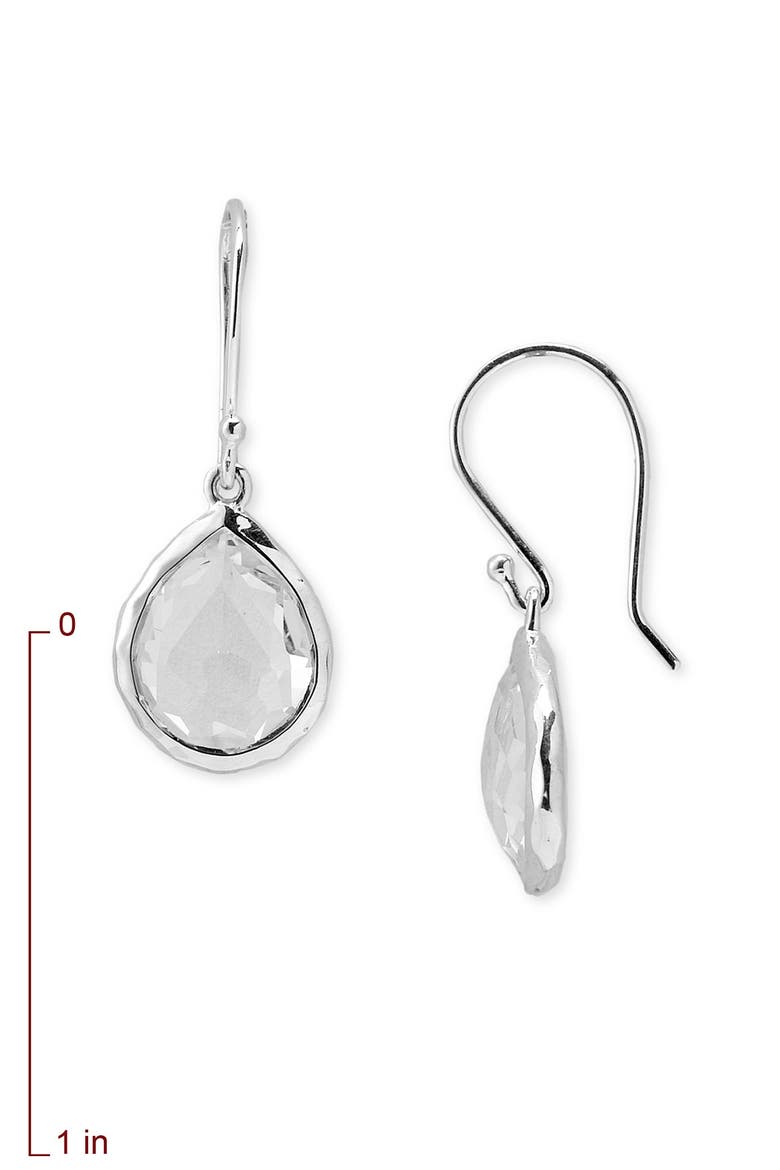 Rock Candy® Teeny Teardrop Earrings, Alternate, color, SILVER