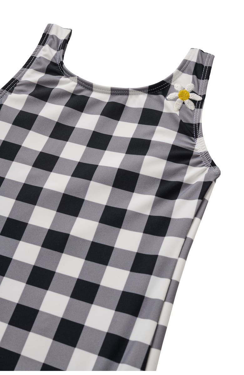 SEAESTA SURF Kids' Seaside Gingham One-Piece Swimsuit, Alternate, color, Black