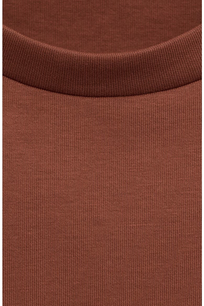 Cotton Blend T-Shirt, Alternate, color, RUSSET