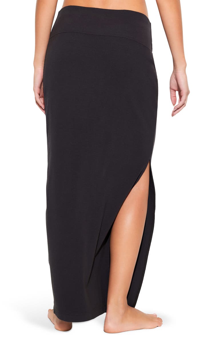 Spiritual Gangster Raquel Rib Maxi Skirt, Alternate, color, Ash