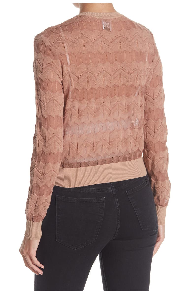 M Missoni Long Sleeve Knit Cardigan, Alternate, color,