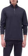 Bugatchi Quarter Zip Performance Pullover