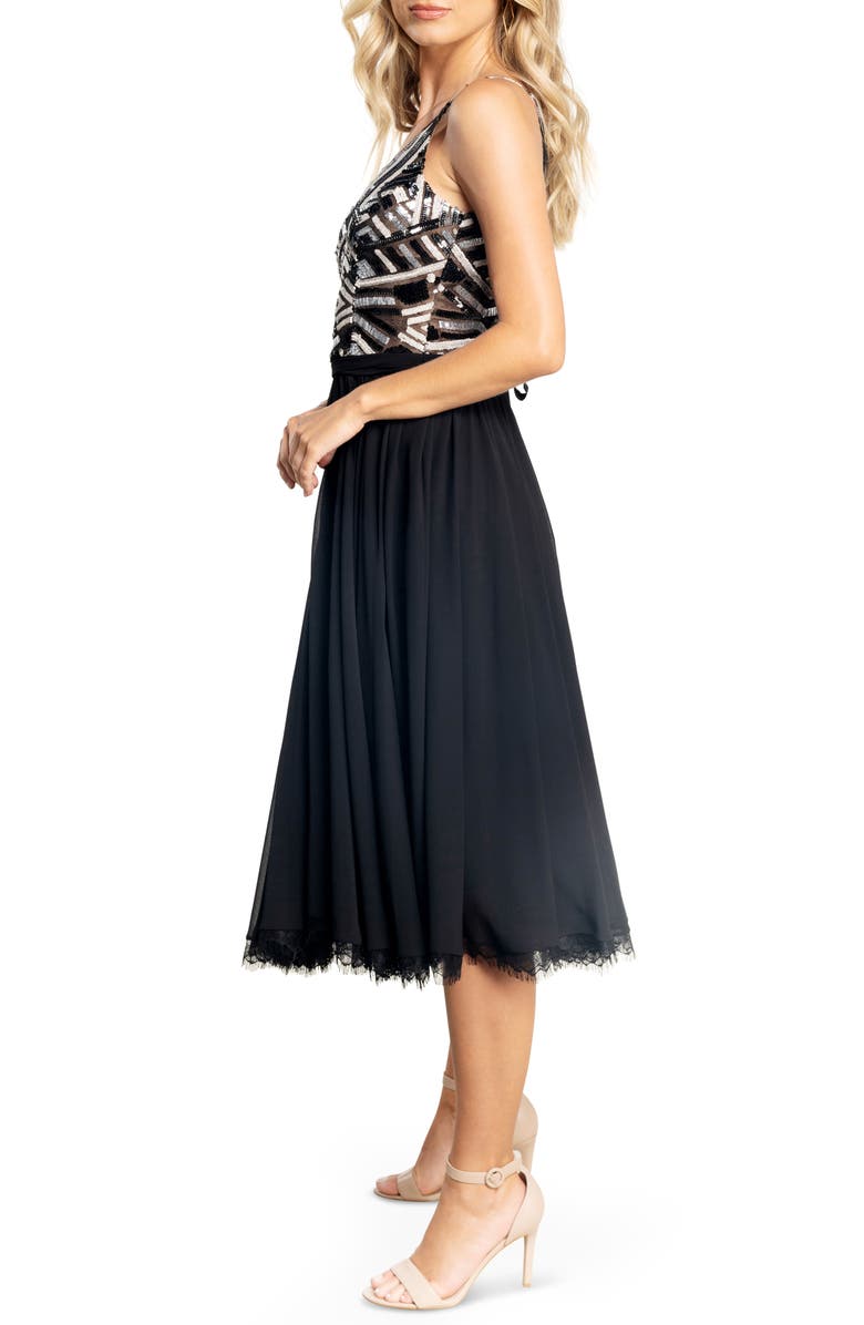 Dress the Population Alicia Fit & Flare Dress, Alternate, color, 