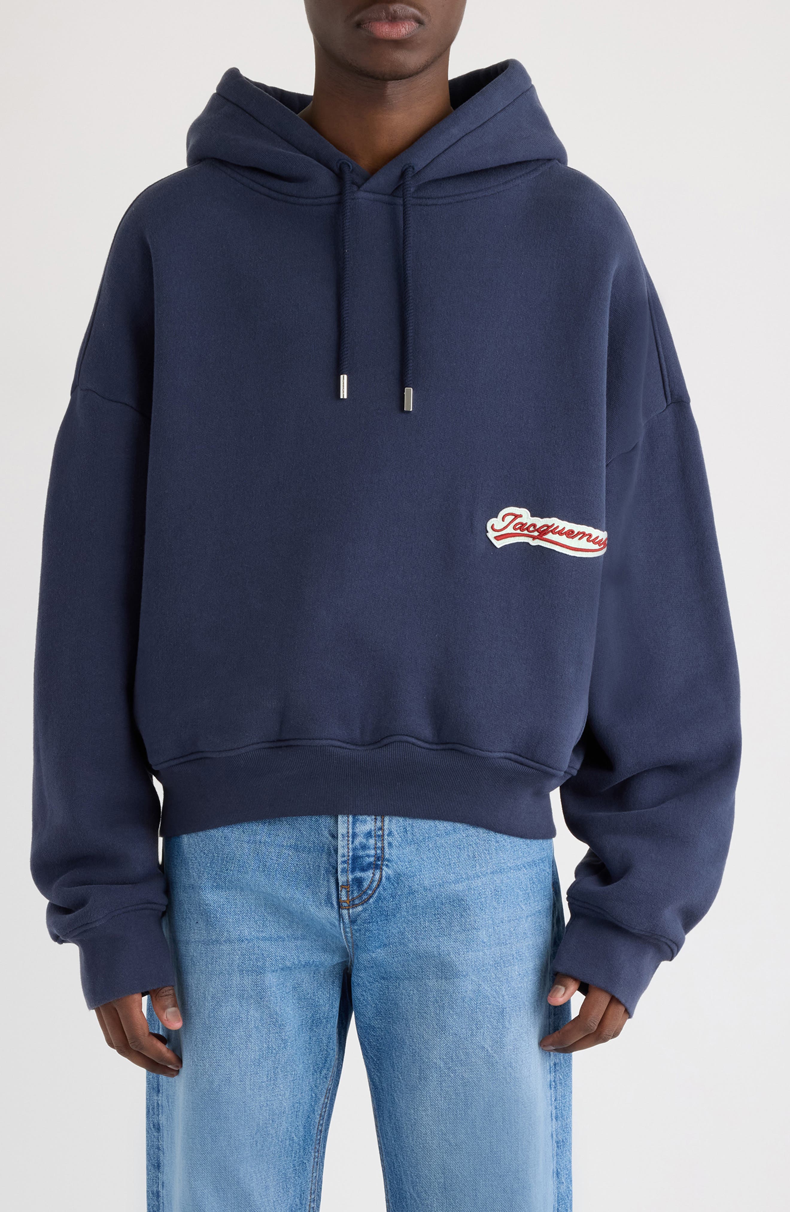 Jacquemus Le Hoode Gio Logo Patch Hoodie (Men) | Nordstrom