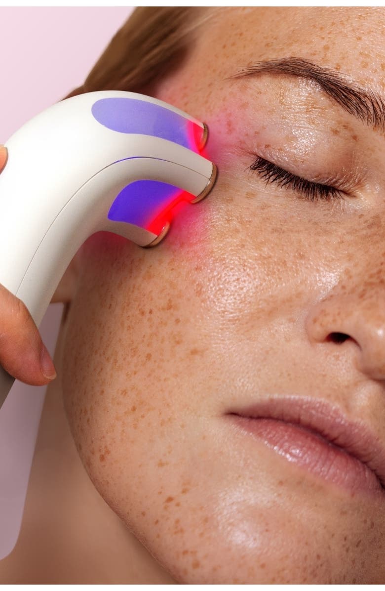 FANCII EMS Facial Massager with LED Therapy, Alternate, color, White