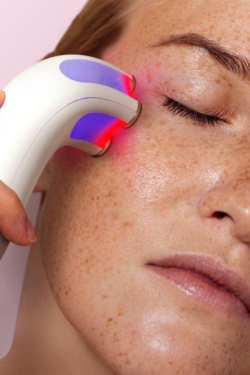 Fancii Ems Facial Massager With Led Therapy In White