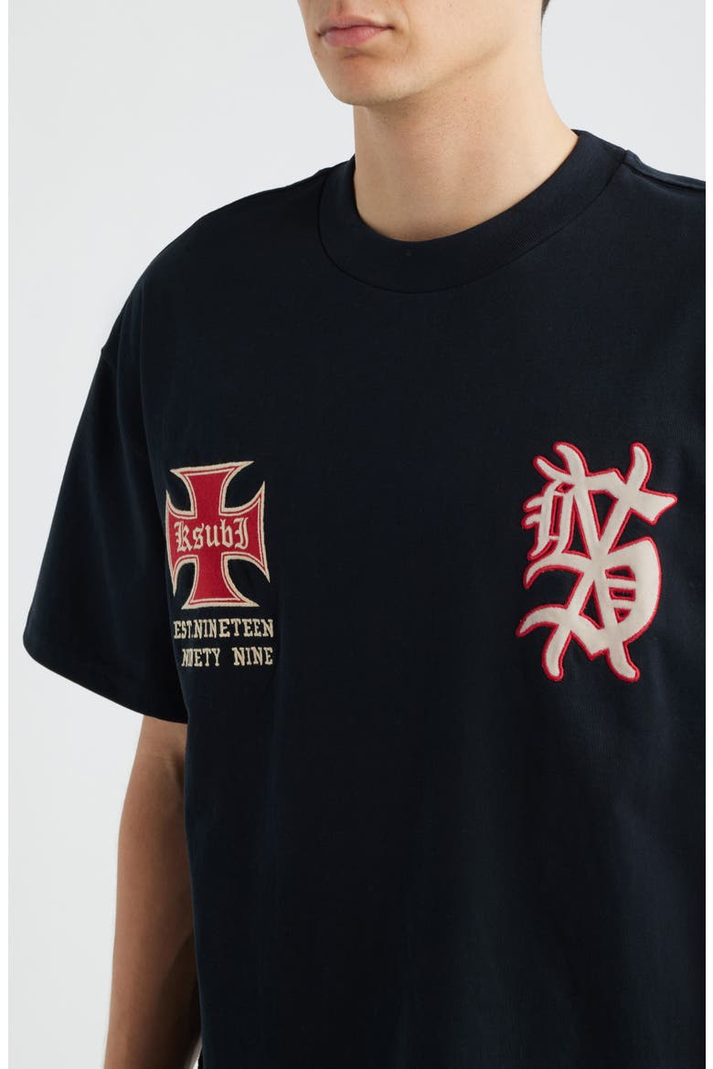 League Ekcess Oversize Graphic T-Shirt, Alternate, color, BLACK
