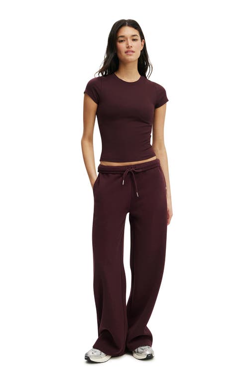 Cotton On Body Active Plush Essential Straight Leg Sweatpant In Purple
