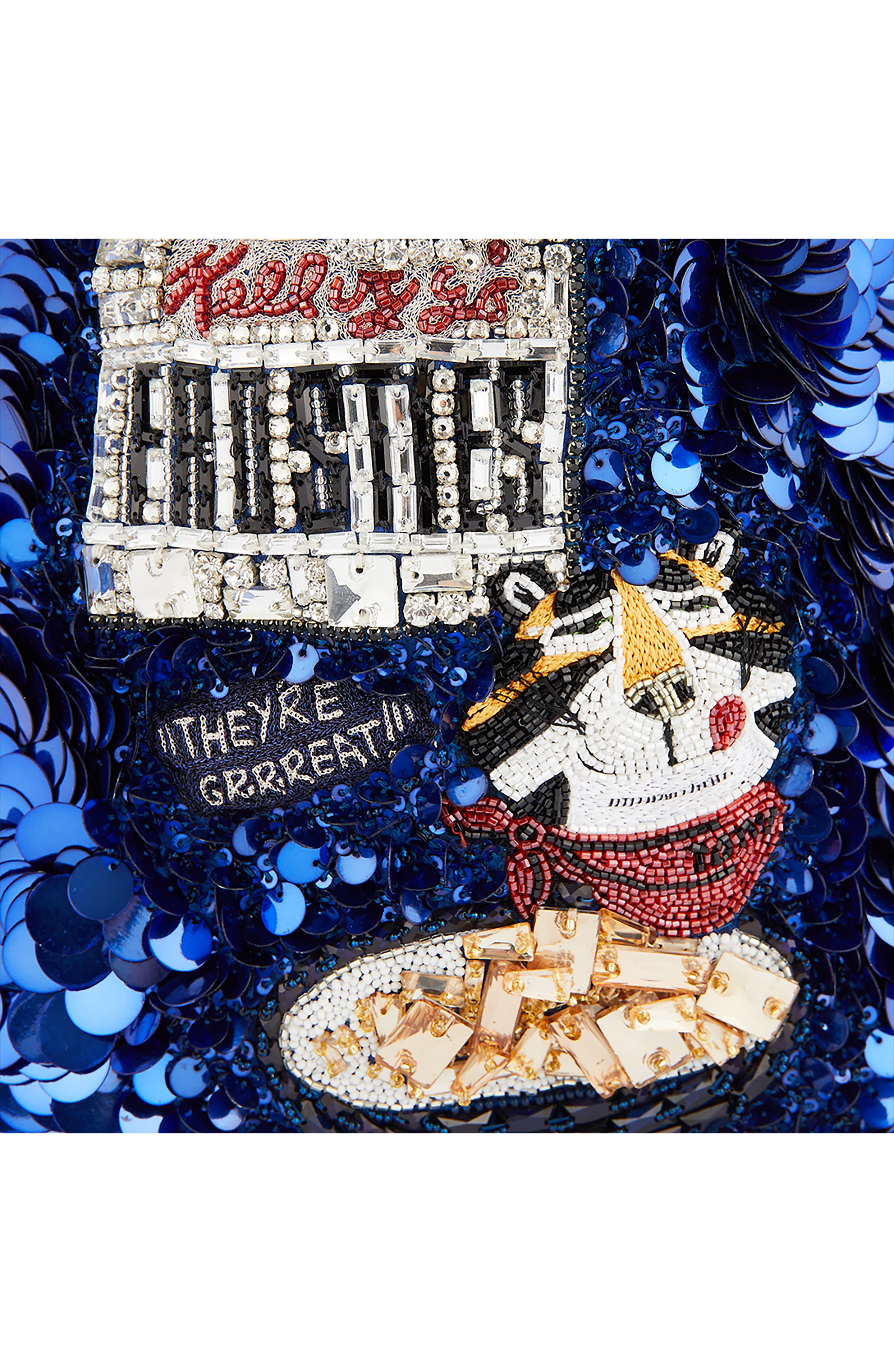 Anya Hindmarch Tony the Tiger Toasties Paillette Tote Bag, Alternate, color, 