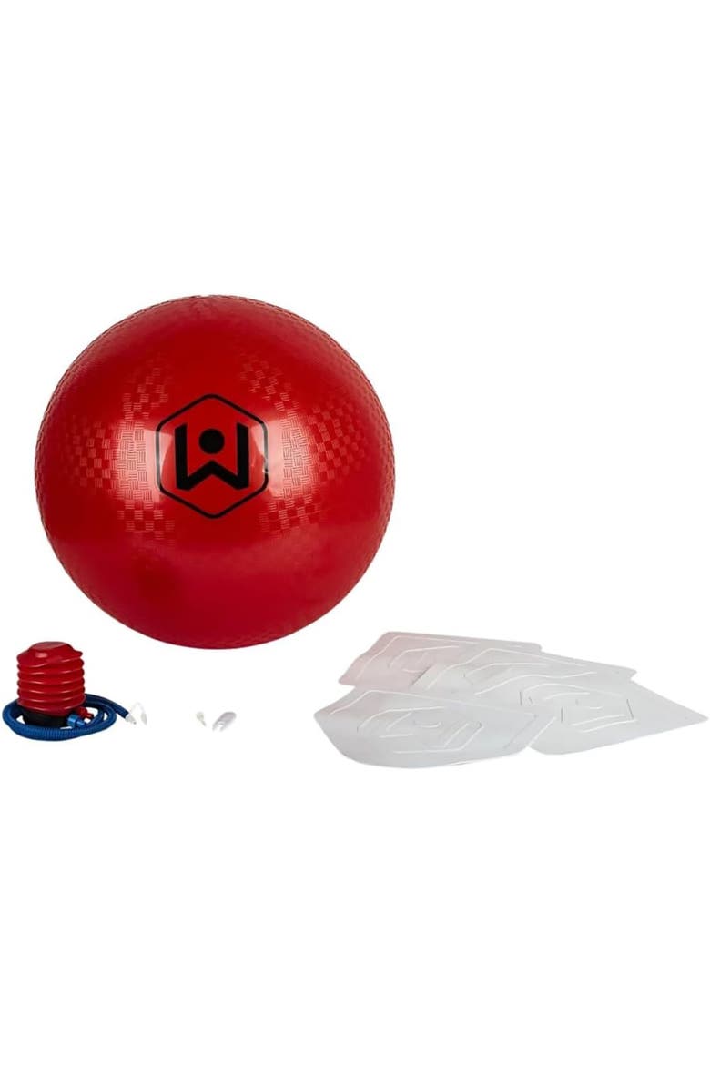 20" Red Kickball Giant Inflatable, Pump Included, Alternate, color, Multicolored